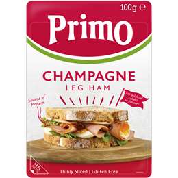 Primo Champagne Ham Sliced 100g