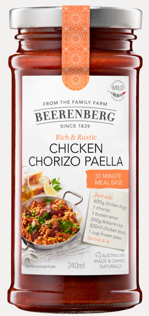 Beerenberg Chicken Chorizo Paella Meal Base 240mL