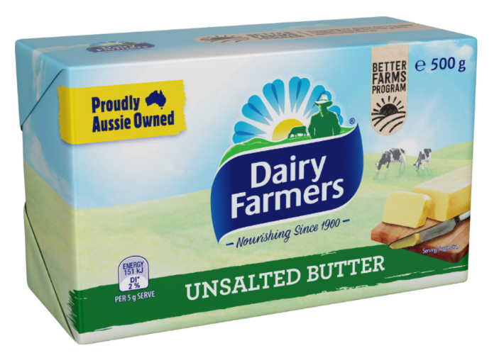 Dairy Farmers Unsalted Butter 250g