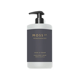Moss ST Hand & Body Cream 450ml-Sage & Cedar