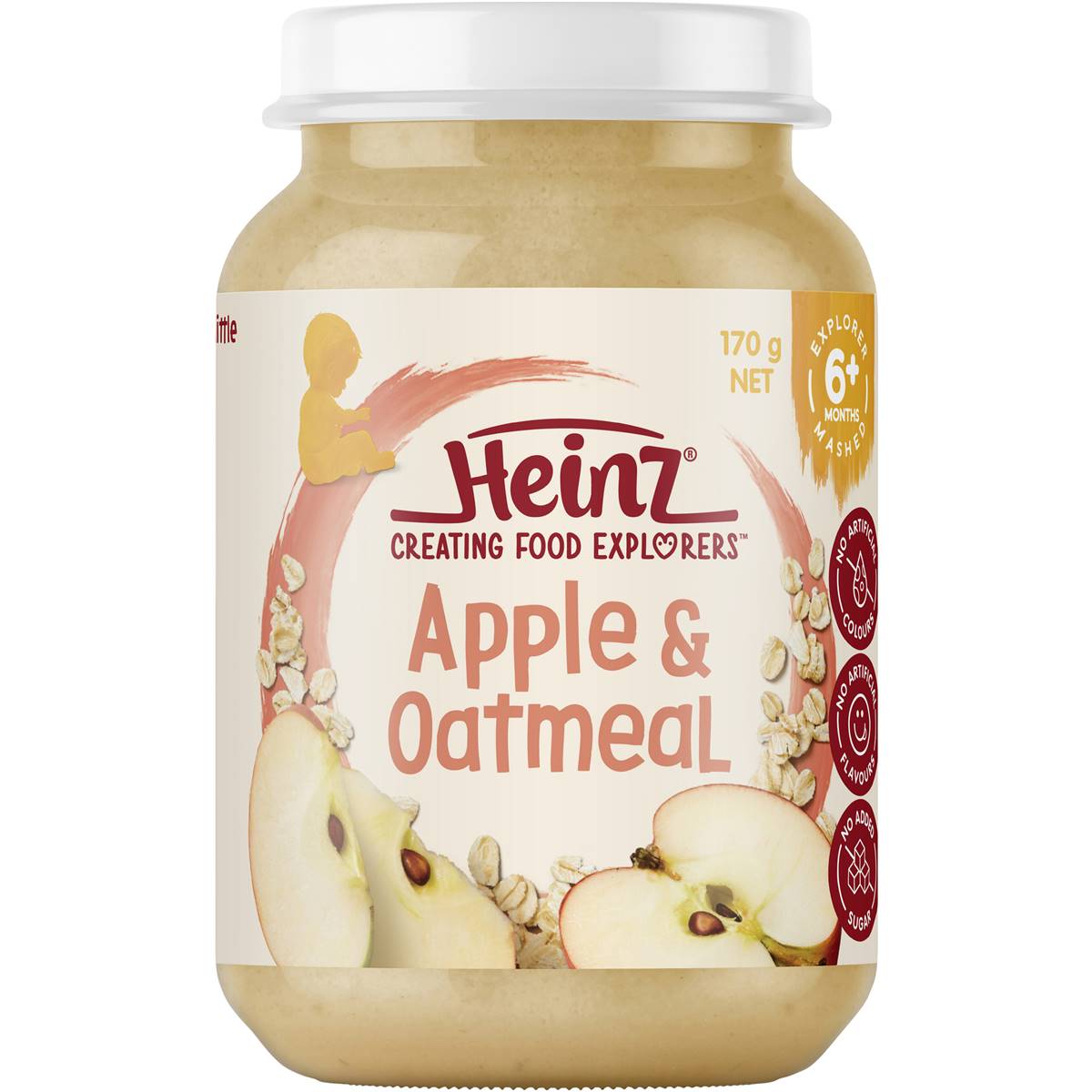 Heinz Apple & Oatmeal Baby Food 170g