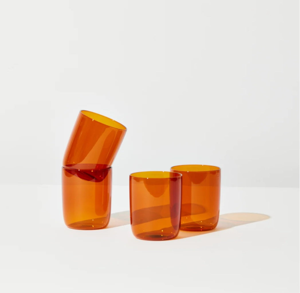 Cups Set of 4 - Amber