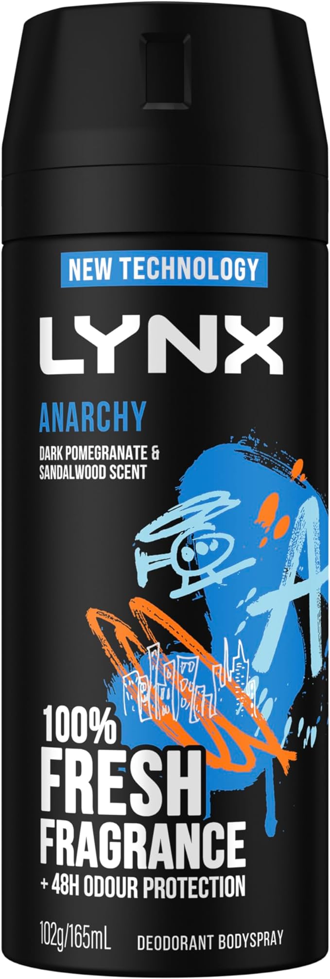 Lynx Men Aerosol Anarchy Deodorant 165mL
