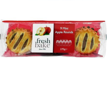 Fresh Bake Mini-Apple Rounds 270g