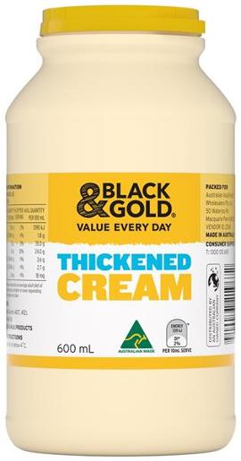 Black & Gold Thickened Cream 600mL