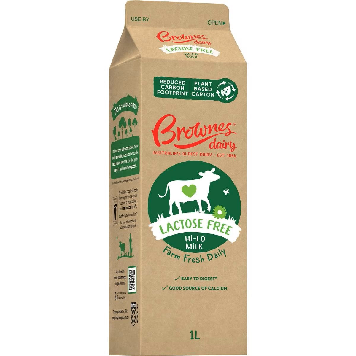 Brownes Lactose Free Milk Hi-Lo 1L