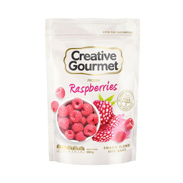 Creative Gourmet Frozen Raspberries 300g