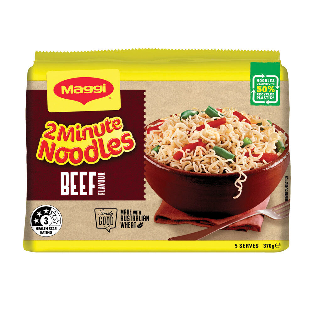 Maggi 2 Minute Noodles Beef 5 x 74g