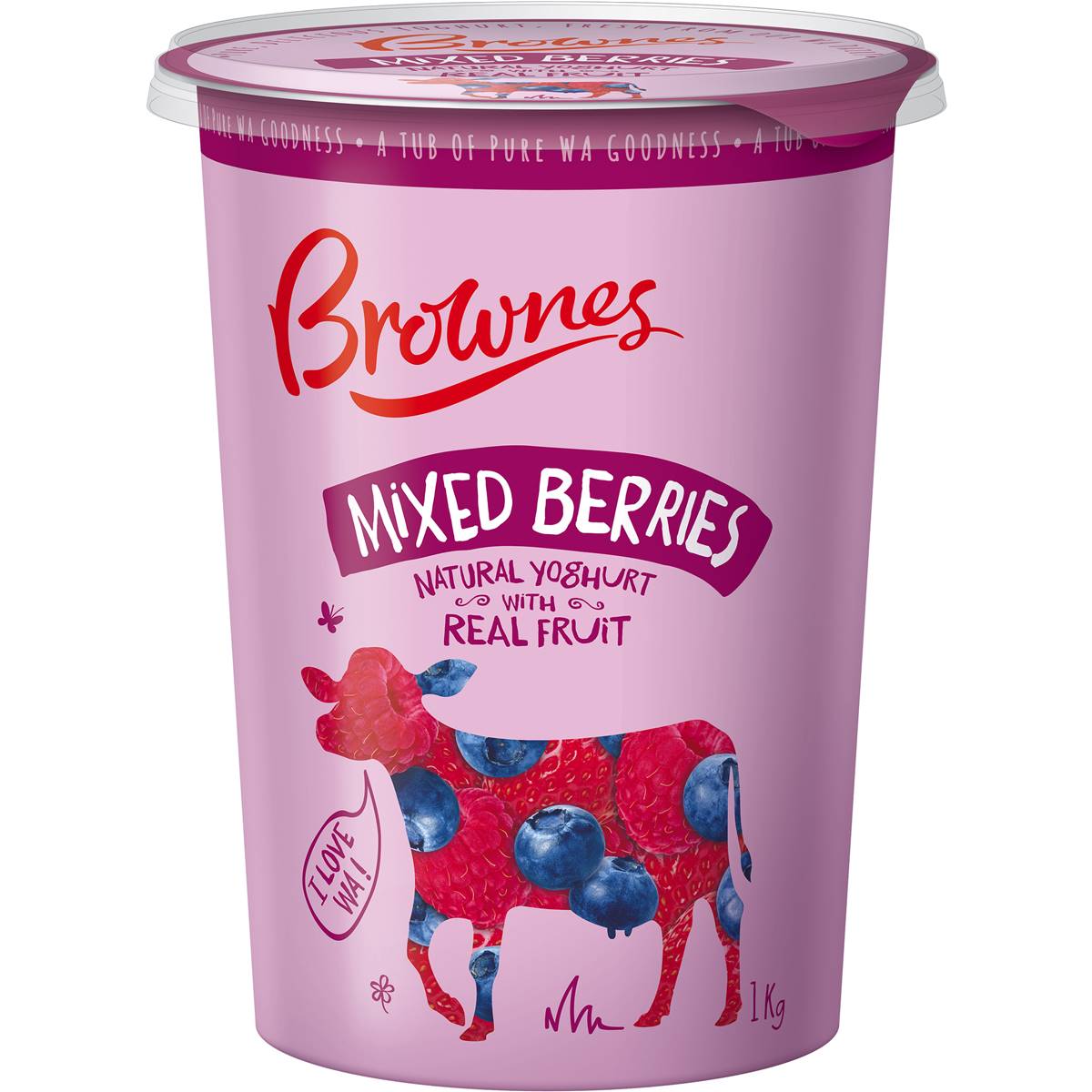 Brownes Mixed Berries Yoghurt 1kg