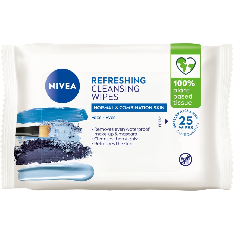Nivea 3 In 1 Refreshing Cleansing Facial Wipes 25pk