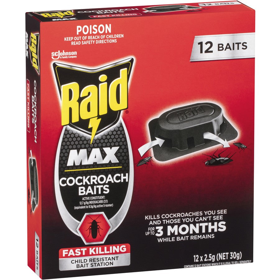 Raid Cockroach Baits 12pk