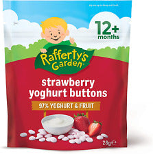 Rafferty's Garden Yoghurt Buttons Strawberry 12+mths  28g