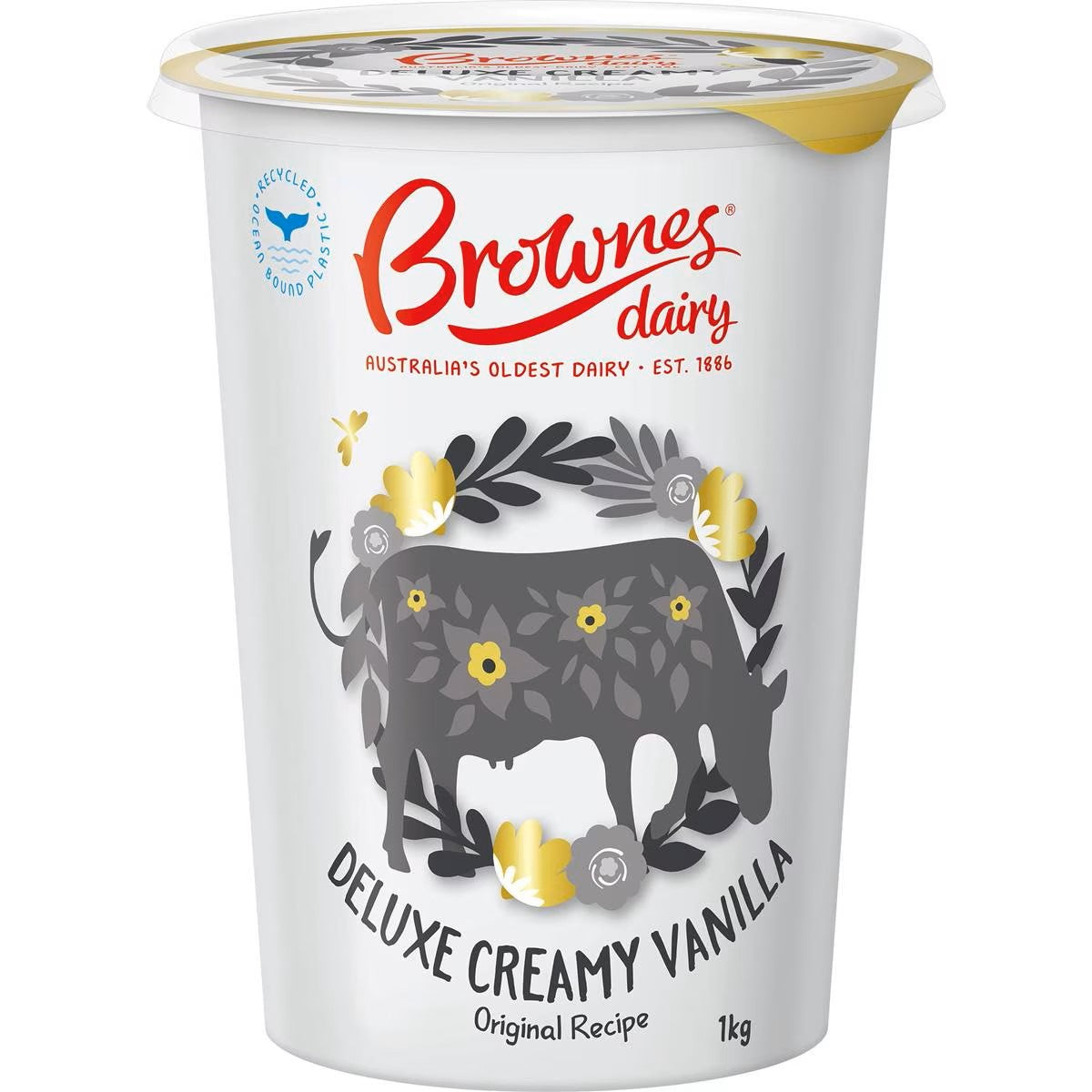 Brownes Deluxe Creamy Vanilla Yoghurt 1kg