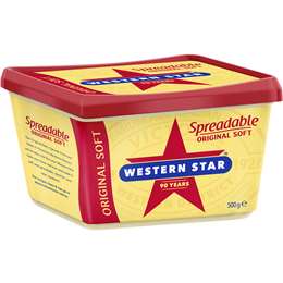 Western Star Butter Spreadable Original Soft 500g