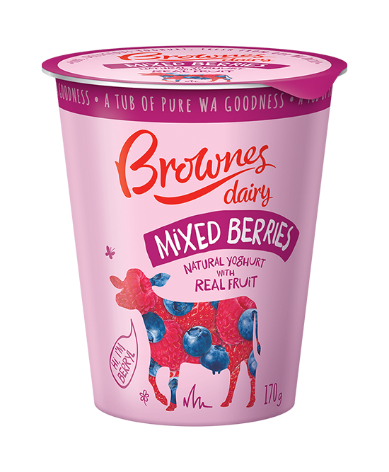 Brownes Mixed Berries Yoghurt 170g