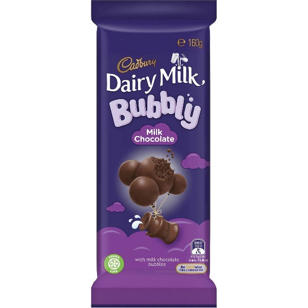 Cadbury Dairy Milk Bubbly 160g
