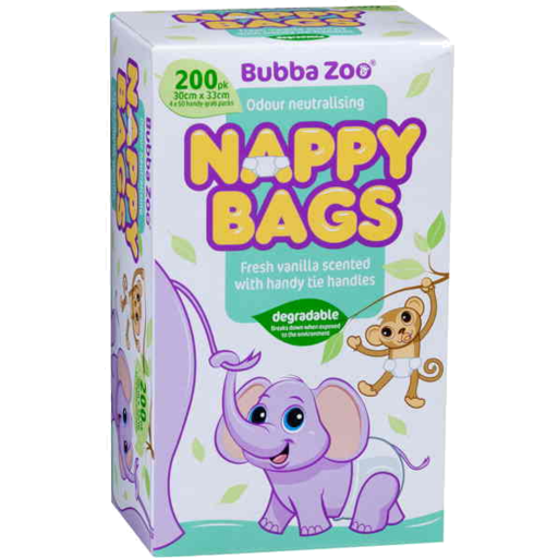 Bubba Zoo Nappy Bags 200pk