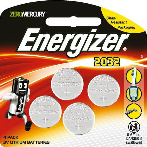 Energizer 3V Battery  2032 4pk