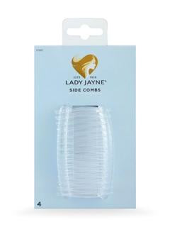 Lady Jayne Side Combs Medium Clear 4pk