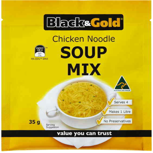 Black & Gold Chicken Noodle Soup Mix 50g