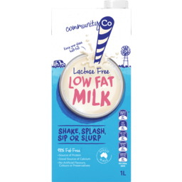 Community Co Full Cream Milk Lactose Free UHT 1L
