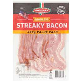 D'Orsogna Premium Streaky Bacon 500g