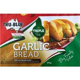Tru Blue Garlic Bread 3pk 675g