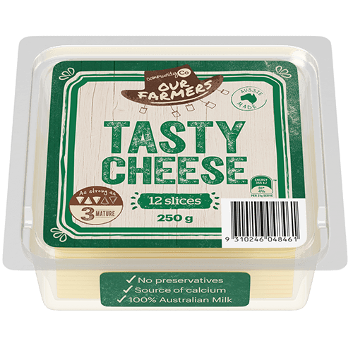 Community Co Cheese Slice Tasty 250g