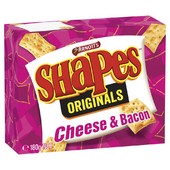 Arnott's Shapes Biscuits Cheese & Bacon 180g
