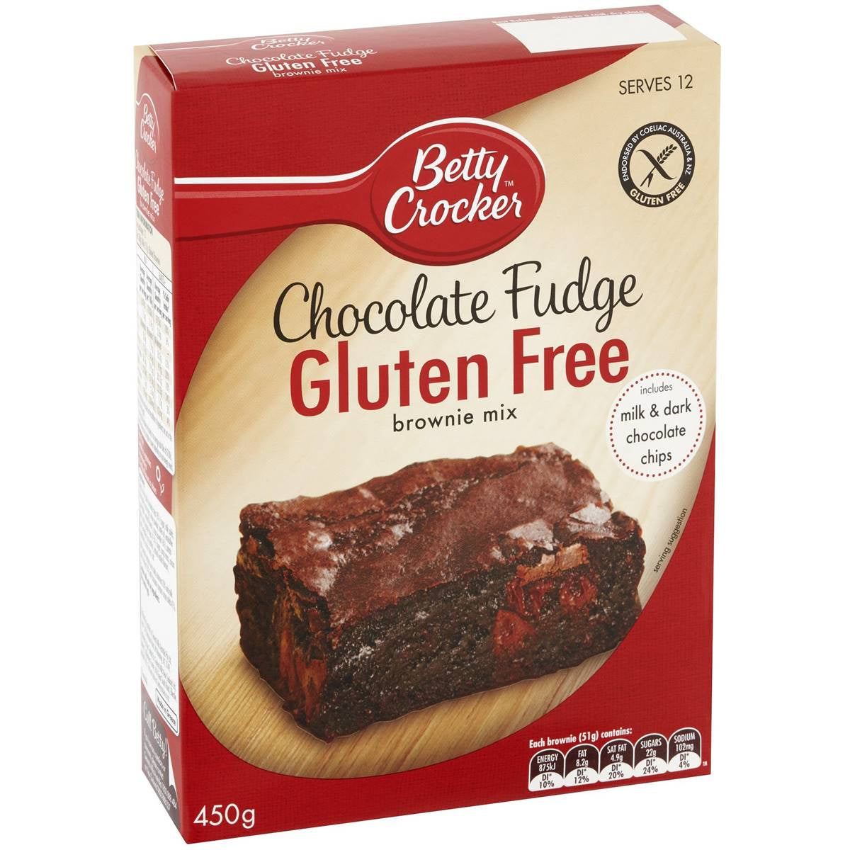 Betty Crocker Chocolate Fudge Brownie GF 450g
