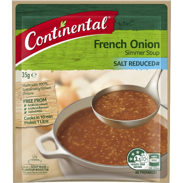 Continental French Onion Soup Mix Salt Reduced 40g