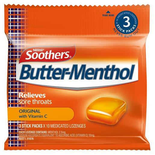 Allen's Butter Menthol 3 x 40g