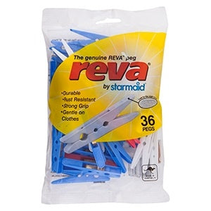 Reva Plastic Clothes Pegs 36pk