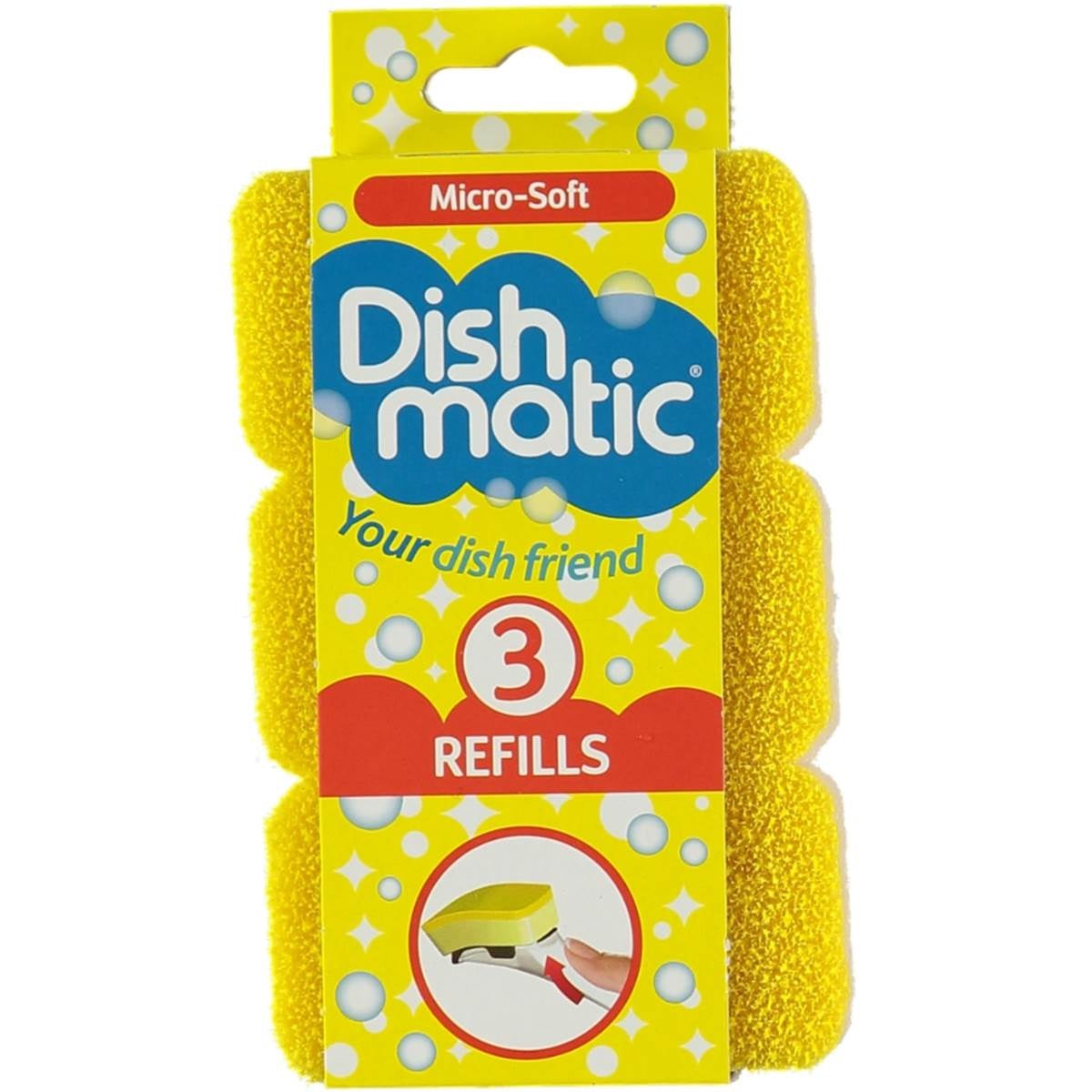 Dishmatic Micro Soft Refills 3pk