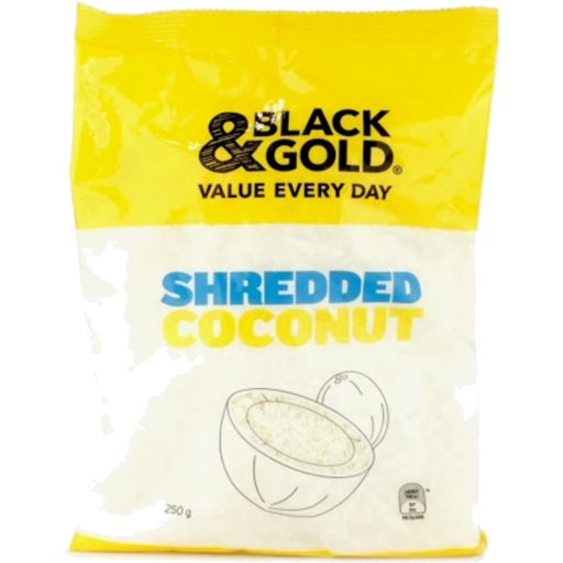Black & Gold Shredded Coconut 250g