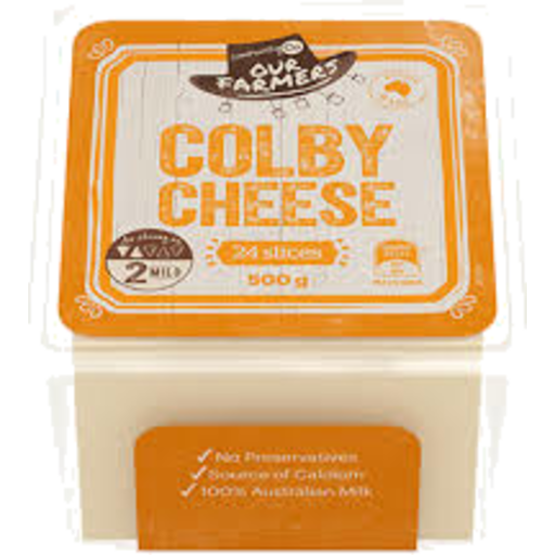 Community Co Cheese Sliced Colby 500g