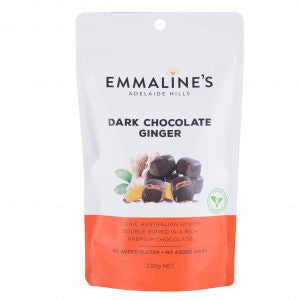 Emmaline's Dark Chocolate Ginger 230g