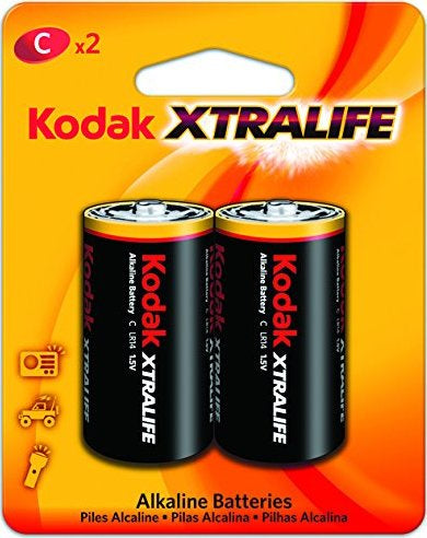 Kodak Batteries Xtralife C 2pk