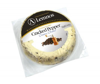 Lemnos Cracked Pepper Cream Cheese 125g
