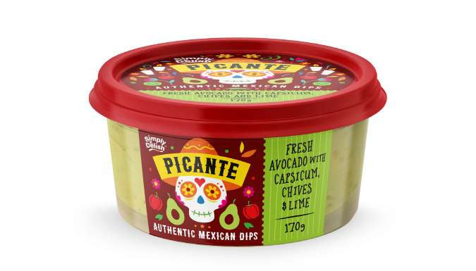 Picante Mexican Dips Fresh Avocado & Capsicum 170g