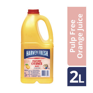 Harvey Fresh 100% Orange Juice Pulp Free 2L