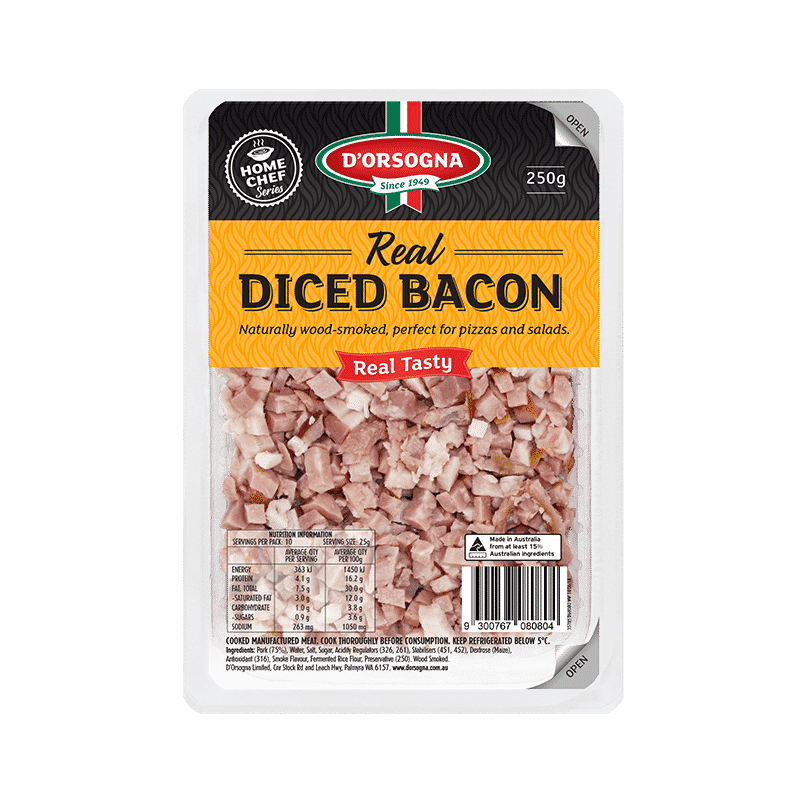 D'Orsogna Diced Bacon 250g