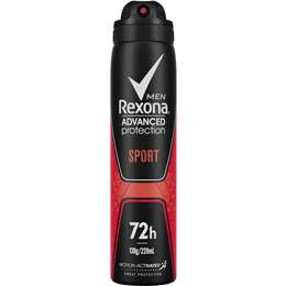 Rexona Advanced Sport Mens Antiperspirant Deodorant 220ml