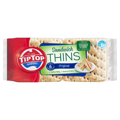Tip Top Sandwich Thins 6pk Original