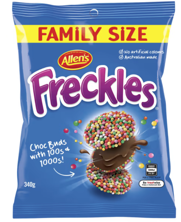Allen's Freckles Family Size 340g