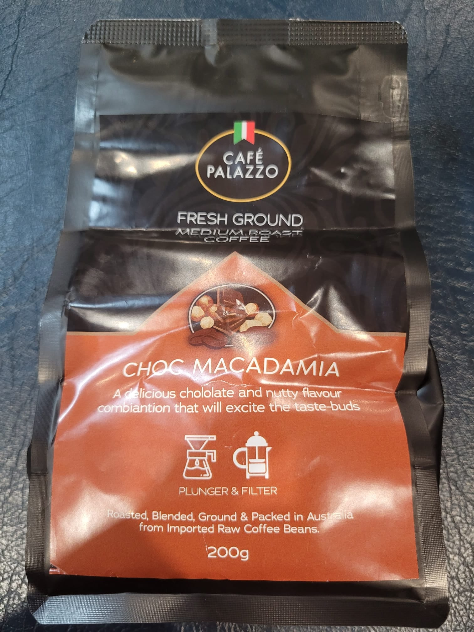 Choc Macadamia Ground Coffee 200g