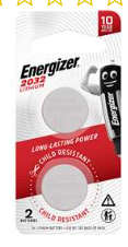 Energizer 2032 Batteries 2pk