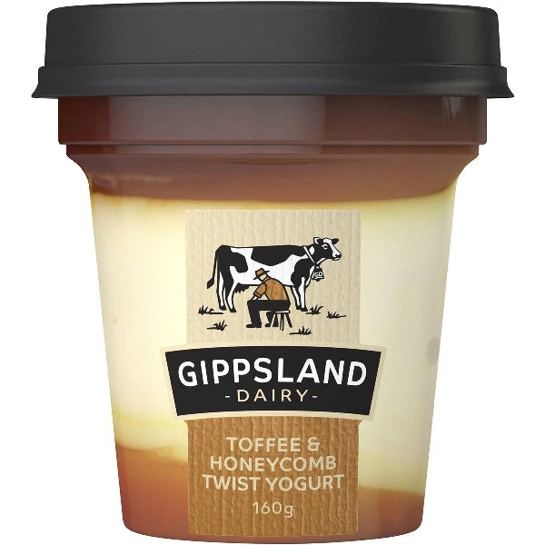 Gippsland Dairy Yoghurt Toffee & Honeycomb 160g