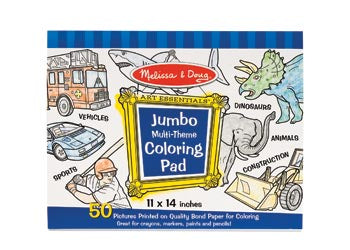 M&D Jumbo Colouring Pad - Blue