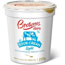 Brownes Light Sour Cream 200g
